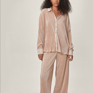 Nasty Gal Plisse Set